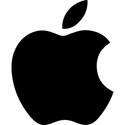 Apple logo black